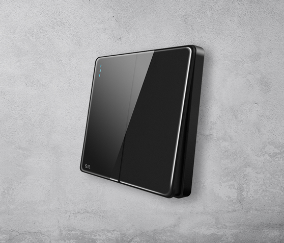 2 gang 2 way Switch Max Black