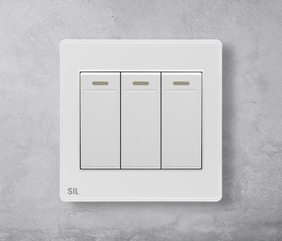 Three Gang one Way Switch Ecomax