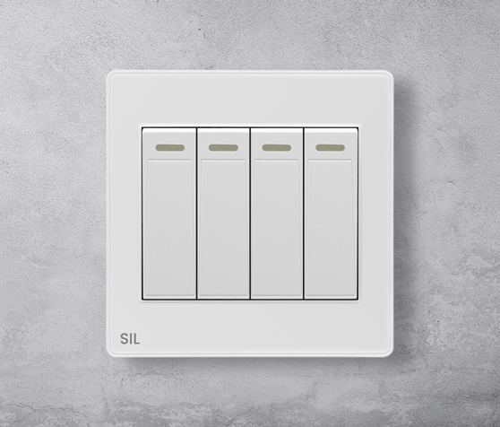 Four Gang one Way Switch Ecomax